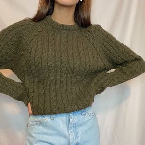 Classic J. Crew Olive Sweater💚
